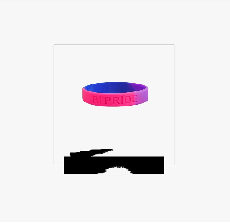 Bisexual Pride Silicone Bracelet