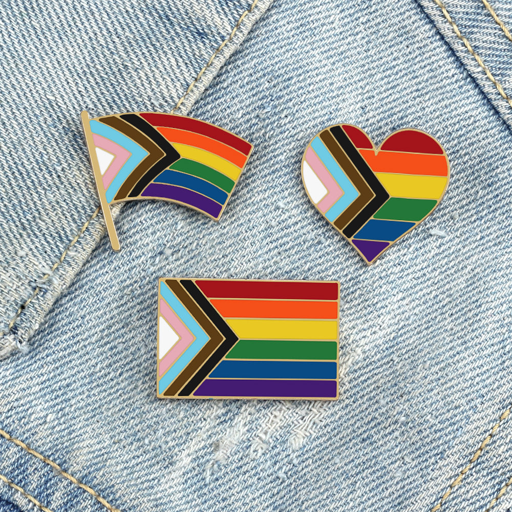 Pride Flag\Heart Brooch