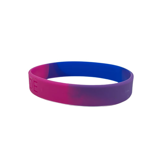 Bisexual Pride Silicone Bracelet