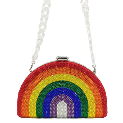 Metallic Rainbow Clutch Bag – Party-Ready Shine
