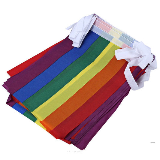 LGBT Square String Flags – 20 Flags per 5 Meter String